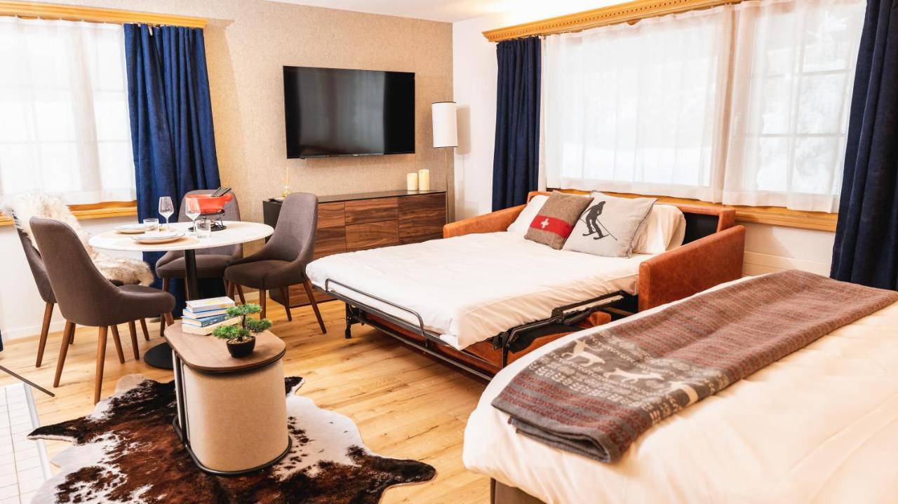 Wunderstay Alpine 16 Chic Studio Central Location Klosters-Serneus Extérieur photo